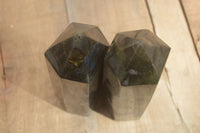 Polished Labradorite Points  x 2 From Tulear, Madagascar