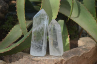 Polished Clear Quartz Crystal Points  x 6 From Madagascar