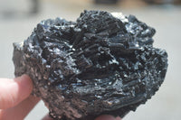 Natural Schorl Black Tourmaline Specimens With Hyalite Opal x 2 From Erongo Mountains, Namibia - TopRock