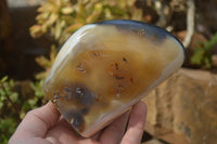 Polished Mixed Agate Standing Free Forms  x 3 From Madagascar