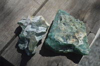 Natural Green Mtorolite / Chrome Chrysoprase Cutting Material  x 5 From Zimbabwe - Toprock Gemstones and Minerals 