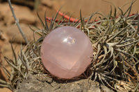 Polished Gemmy Pink Rose Quartz Spheres With Asterisms  x 6 From Madagascar - TopRock