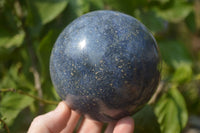 Polished Lazulite & Septaria Spheres  x 2 From Madagascar