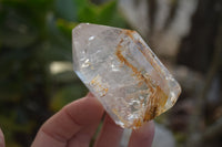 Polished Clear & Smokey Window Quartz Points x 3 From Ankazobe, Madagascar