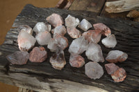 Natural Smokey Hematoid Quartz Crystals  x 35 From Madagascar