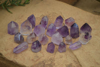 Polished Small Window Amethyst Points x 35 From Ankazobe, Madagascar