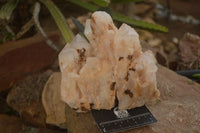 Natural Pineapple Candle Quartz Clusters  x 2 From Madagascar