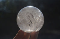 Polished Clear Quartz Crystal Balls  x 4 From Ambatondrazaka, Madagascar