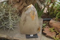 Polished Extra Large Smokey Phantom Window Quartz Crystal x 1 From Madagascar - TopRock