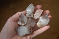 Natural Smokey Hematoid Quartz Crystals  x 35 From Madagascar