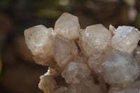 Natural Cascading Smokey Quartz Clusters x 2 From Luena, Congo