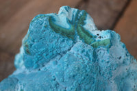 Natural Blue Chrysocolla On Silky Malachite Matrix Specimens x 2 From Kulukuluku, Congo - Toprock Gemstones and Minerals 