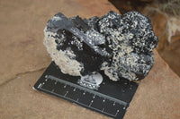 Natural Schorl Black Tourmaline & Smokey Quartz Specimens x 2 From Erongo Mountains, Namibia - TopRock