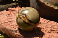 Polished Septarian (Calcite & Aragonite) Spheres  x 3 From Mahajanga, Madagascar - TopRock