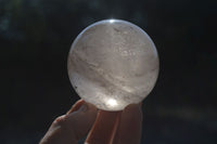 Polished Clear Quartz Crystal Balls  x 4 From Ambatondrazaka, Madagascar