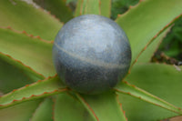 Polished Blue Lazulite Spheres  x 4 From Madagascar - Toprock Gemstones and Minerals 