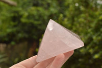 Polished Pink Rose Quartz Pyramids  x 4 From Madagascar - TopRock