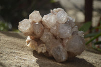 Natural Cascading Smokey Quartz Clusters x 2 From Luena, Congo