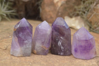 Polished Stunning Selection Of Small Window Amethyst Crystals  x 35 From Akansobe, Madagascar - TopRock