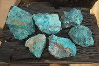 Natural Rough Shattuckite Cobbed Specimens x 6 From Kaokoveld, Namibia