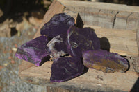 Natural Metallic Purpurite Cobbed Specimens  x 6 From Erongo, Namibia - Toprock Gemstones and Minerals 