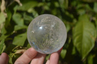 Polished Clear Quartz Crystal Balls  x 4 From Ambatondrazaka, Madagascar