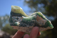 Natural Green Mtorolite / Chrome Chrysoprase Cutting Material  x 5 From Zimbabwe - Toprock Gemstones and Minerals 