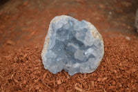 Natural Blue Celestite Crystal Specimens  x 6 From Madagascar