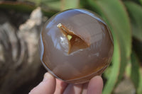 Polished Agate Spheres x 2 From Madagascar