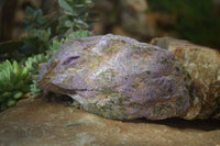 Natural Rough Stichtite & Serpentine Specimens x 4 From Barberton, South Africa