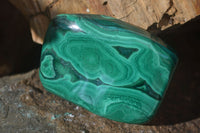 Polished Flower Banded Malachite Free Forms  x 6 From Congo - Toprock Gemstones and Minerals 