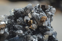 Natural Schorl Black Tourmaline Specimens With Hyalite Opal x 2 From Erongo Mountains, Namibia - TopRock