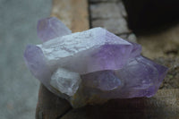 Natural Jacaranda Amethyst Clusters  x 3 From Mumbwa, Zambia - Toprock Gemstones and Minerals 