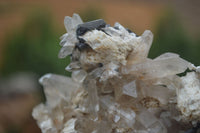 Natural Schorl Black Tourmaline & Smokey Quartz Specimens x 2 From Erongo Mountains, Namibia - TopRock