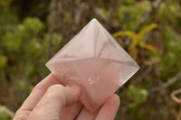 Polished Pink Rose Quartz Pyramids  x 4 From Madagascar - TopRock