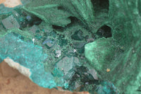 Natural Unique Dioptase & Bladed Malachite Specimen  x 1 From Likasi, Congo