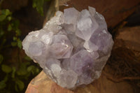 Natural Jacaranda Amethyst Clusters x 2 From Mumbwe, Zambia