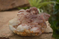 Natural Red Hematoid Quartz Specimens x 3 From Karoi, Zimbabwe - TopRock