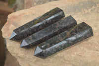 Polished New Sparkling Blue Iolite Points  x 3 From Madagascar - TopRock