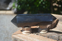 Polished Double Terminated Black Basalt Points  x 4 From Madagascar - Toprock Gemstones and Minerals 