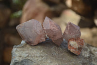 Natural Smokey Hematoid Quartz Crystals  x 35 From Madagascar