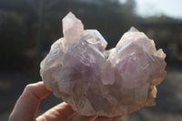 Natural Jacaranda Amethyst Clusters x 2 From Mumbwe, Zambia