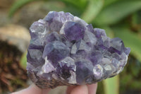 Natural Dark Purple Amethyst Clusters  x 3 From Mapatizya, Zambia - TopRock