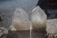 Polished Arcadian Quartz Crystals Points x 2 From Angola