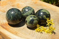 Polished Stromatolite / Kambamba Jasper Spheres  x 4 From Katsepy, Madagascar - TopRock