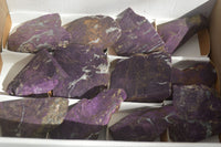 Polished Metallic Purpurite Cobbed Specimens x 12 From Erongo, Namibia