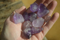 Polished Small Window Amethyst Points x 35 From Ankazobe, Madagascar