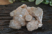 Natural Cascading White Phantom Smokey Quartz Clusters  x 2 From Luena, Congo - Toprock Gemstones and Minerals 