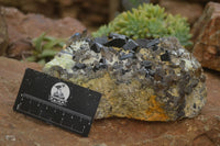 Natural Black Tourmaline Specimen With Hyalite Opal x 1 From Erongo Mountains, Namibia - TopRock