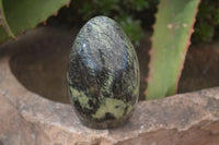 Polished Spotted Leopard Stone Standing Free Forms  x 6 From Zimbabwe